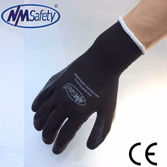 Nmsafety 13G Polyester Latex Coated Maintenance Safety Work Glove
