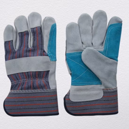 Cow Split Leather Double Palm CE Certified Work Glove-3060.05