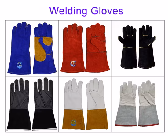 Cowhide Construction Heated Driver Safety Leather Work Gloves