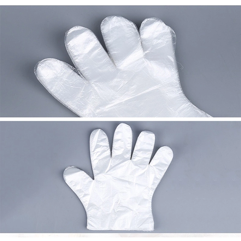 Wholesale Food Grade Oil-Proof Waterproof Elastic Transparent Plastic HDPE/LDPE Disposable Safe Cooking Restaurant Family BBQ Cleaning Protection PE Gloves