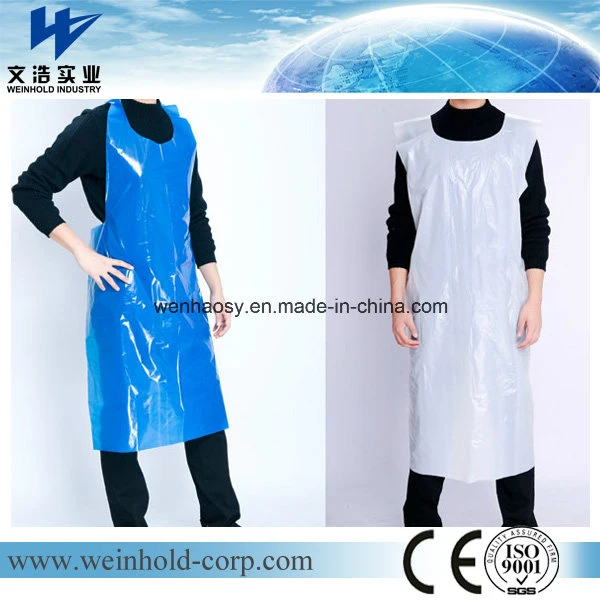 Disposable Plastic PE CPE LDPE HDPE Apron for Medical and Household