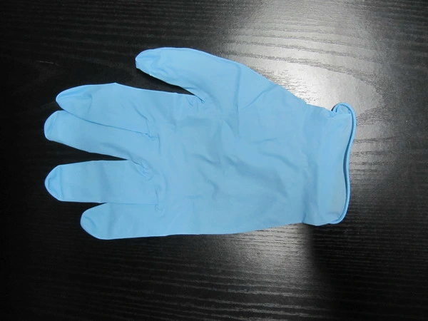 Powder Free Blue Nitrile Disposable Gloves for Examination