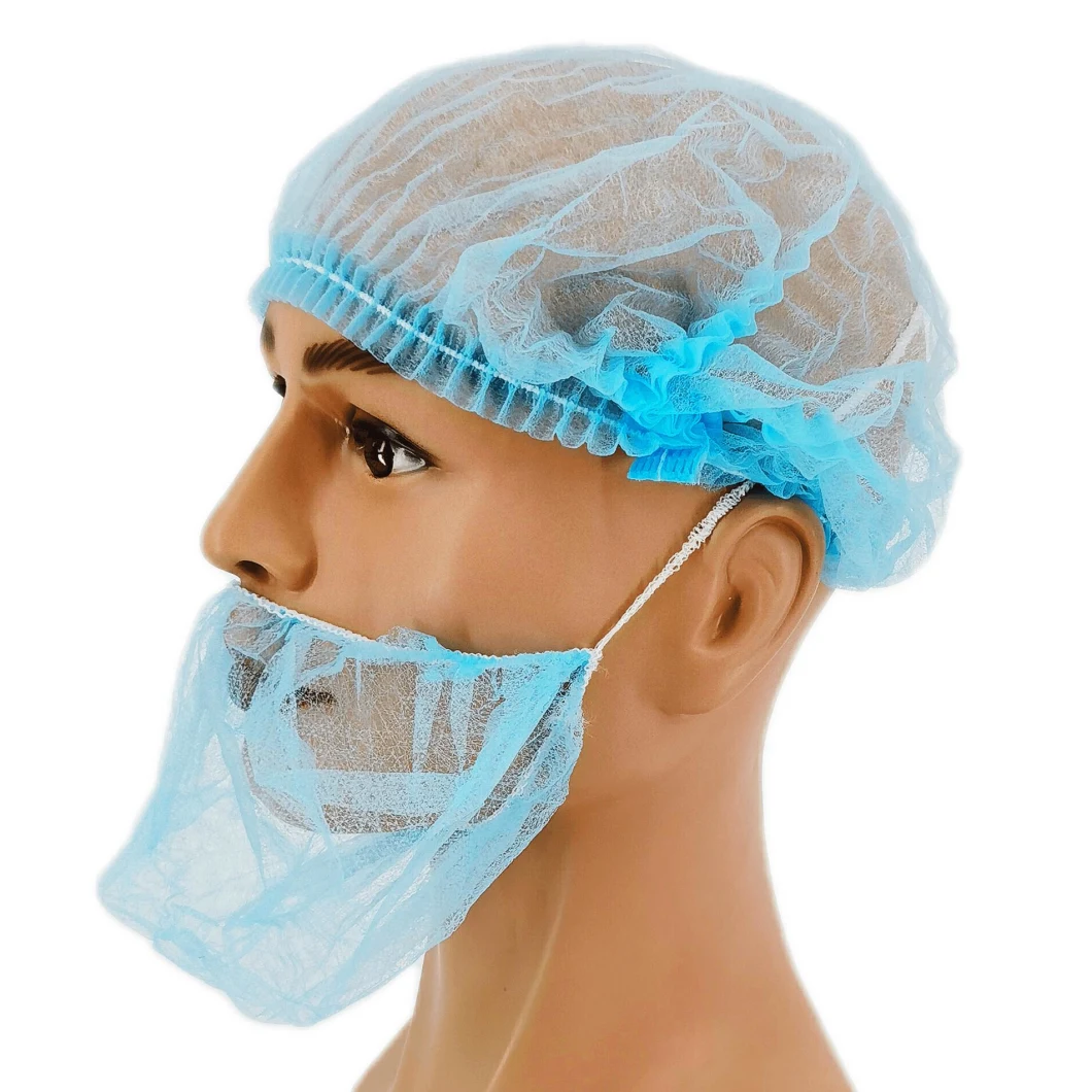Non Woven Polypropylene Double Loop Disposable Breathable Beard Cover