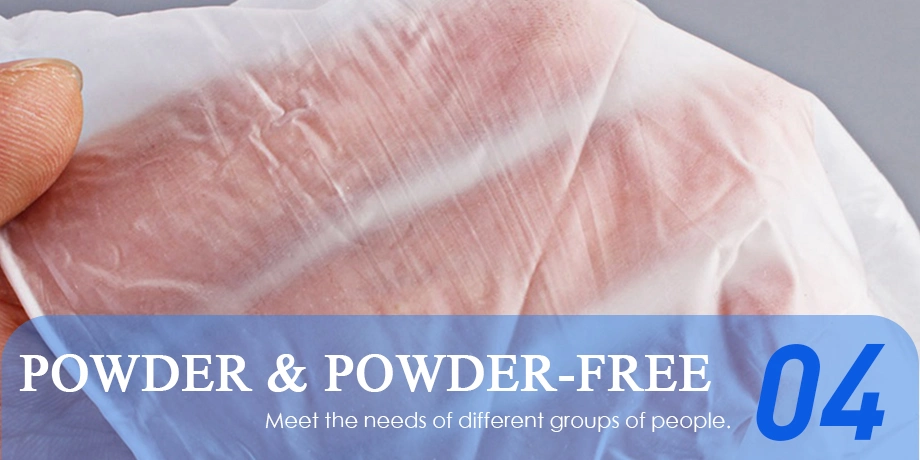 Powdered, Powder Free Vinyl Examination Gloves with CE En455 Certificate