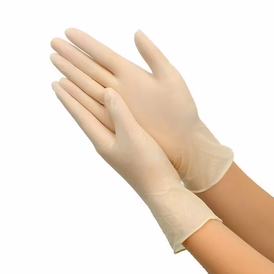 Disposable Medical Latex Gloves Powdered or Powder-Free Sterile Latex Surgical Gloves Powdered with CE and ISO