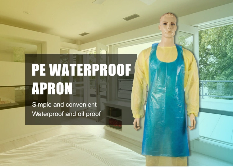 Disposable HDPE LDPE Waterproof Tear-Resistant Food Kitchen Plastic PE Apron