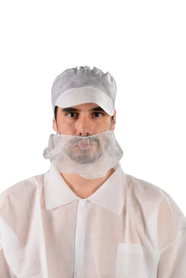Disposable Nonwoven Beard Cover with Single and Double Elastic