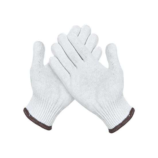 China Wholesale 30g-80g/Pair Industrial/Constrcution Working Guantes Safety Work Knitted Cotton Gloves
