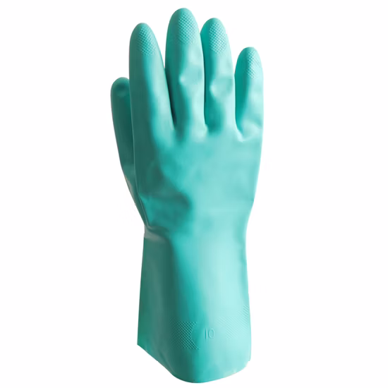 Unsupported DIP Cotton Flocked Waterproof Rubber Latex Household Dish Washing Cleaning Gloves