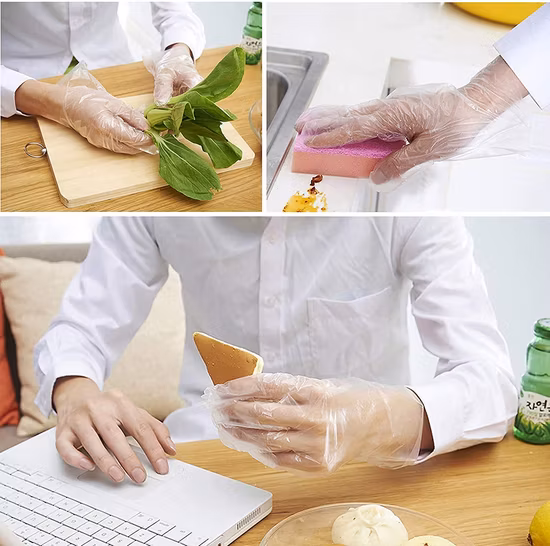 Waterproof Medical/Ai Arm Long Plastic Polyethylene LDPE/Poly/Vinyl/CPE/HDPE/PVC/PE Disposable Gloves for Food Processing