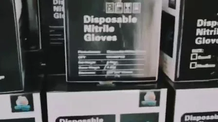 Powdered and Powder Free Household Disposable Nitrile Exam Gloves