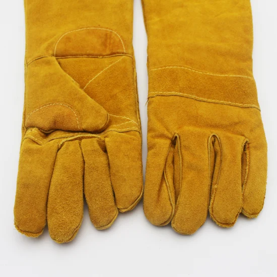 Full Cow Leather Working Safety Labor Protect Industrial Gloves